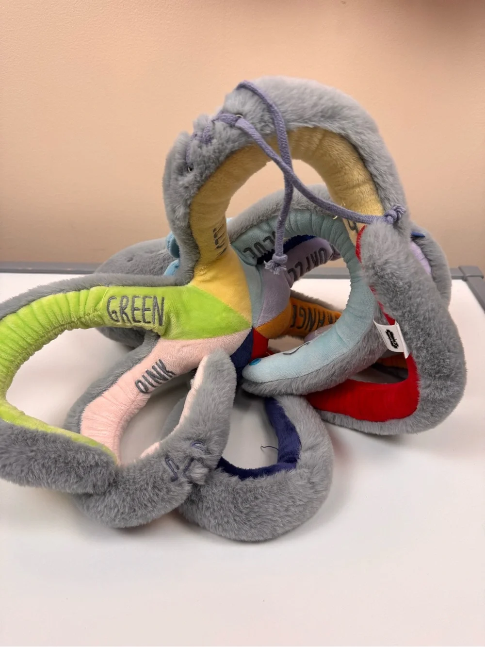 Mud Pie Octicvity Pal Plush in Grey